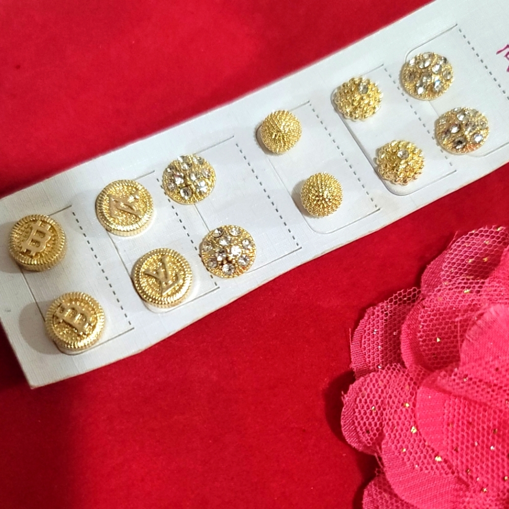 Bundle Gold Stud Earrings